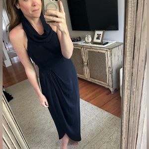 Shona joy navy halter dress